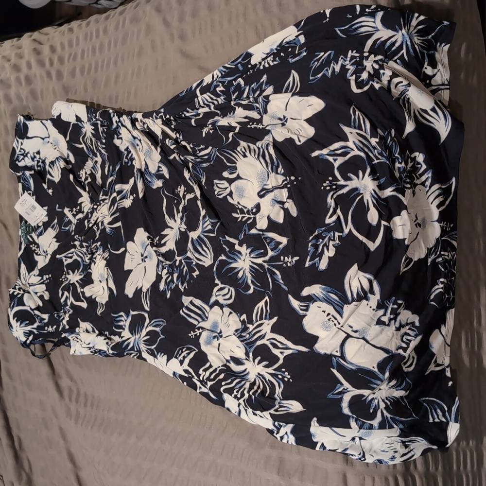 LAUREN Ralph Lauren floral faux wrap dress, NWT, size 14W